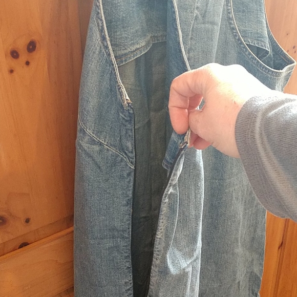 Express Bleus Denim Racer Back Dress - Picture 3 of 5